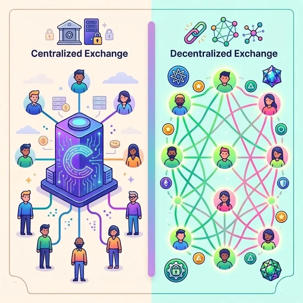 CEX vs DEX Crypto